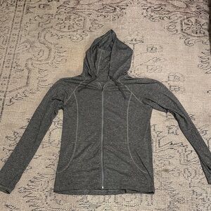 Patagonia Heather Charcoal Zip-Up Hoodie Large Women’s